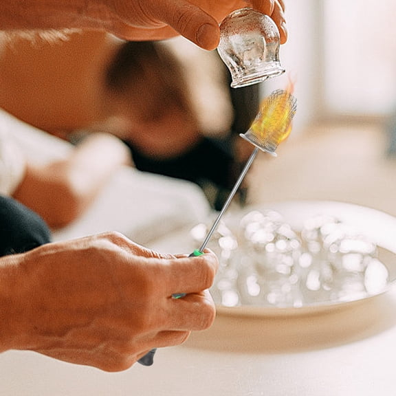 LULULION Cupping Igniter Anti-Scald Handle Strong Construction Green for Home Use