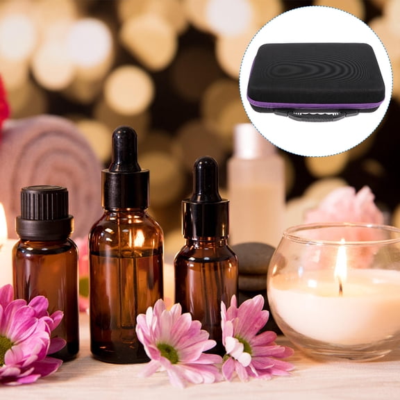 LULULION Purple Eva Essential Oil Travel Case Lightweight Compact Design
