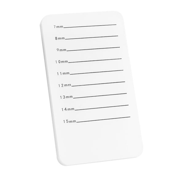 LULULION Eyelash Extension Plate Acrylic Eyelash Display Board White 1Pack