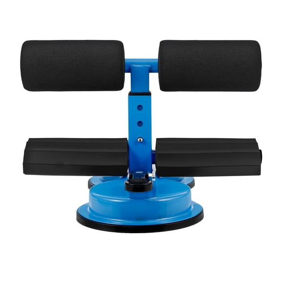 LULULION Blue Adjustable Fitness Bench for Home with Stable Suction Cup Sit-Up Assist Device