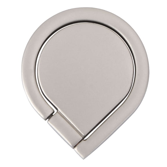 LULULION Silver Metal Phone Ring Holder with 360 Degree Rotation and Adjustable Stand