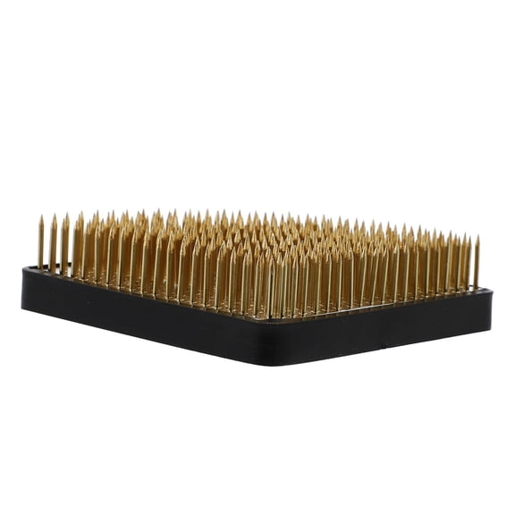 LULULION Multi Color Stainless Steel Flower Arranger Floral Fixation Holder with Strong Needles for Decoration