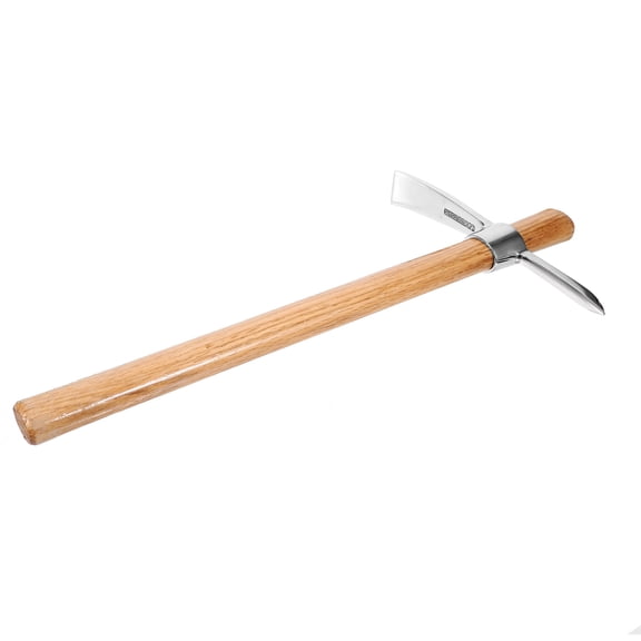 LULULION Compact Garden Hoe Made of Stainless Steel and Wood for Easy Soil Digging and Planting