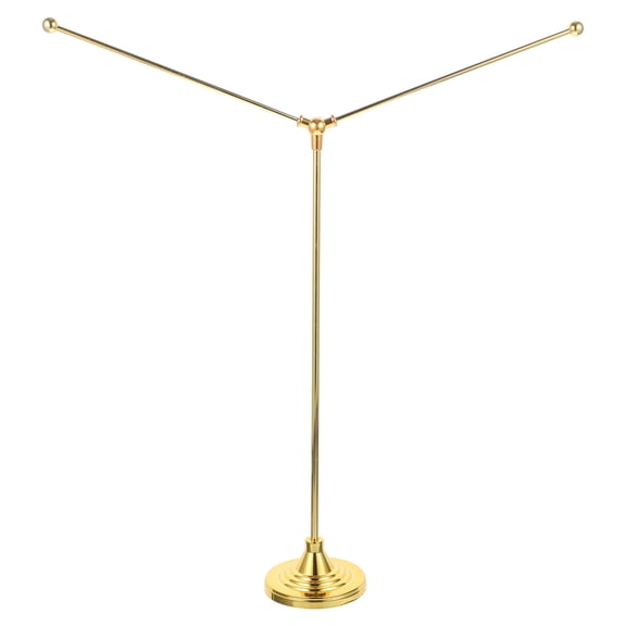 LULULION Golden Desk Flag Pole with Heavy Duty Base for Office, Party, and Meeting Room Decor