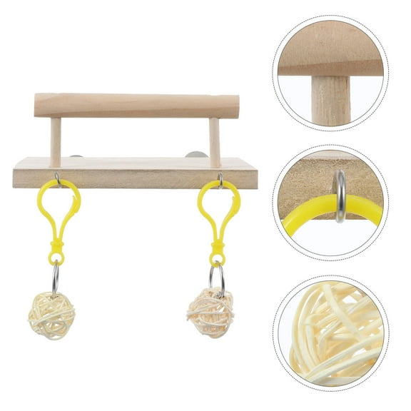 LULULION Parrot Chewing Toy Hamster Platform Stand Synthetic Material 1Pcs