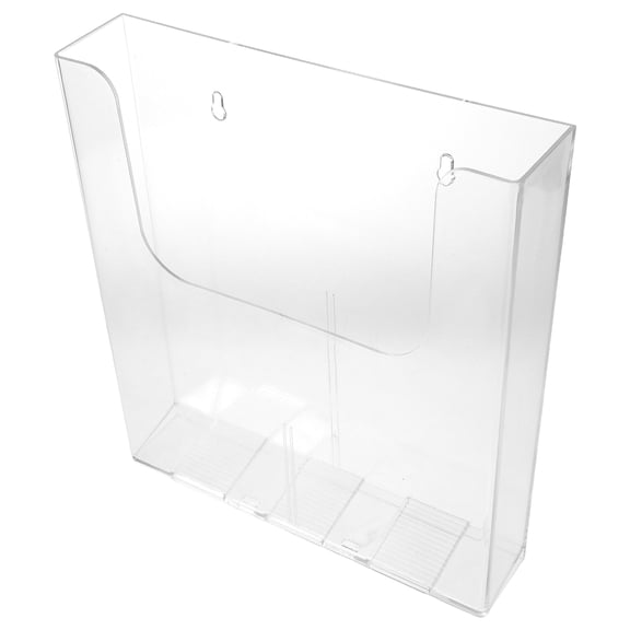 LULULION Clear Paper Holder Document Holder Acrylic Transparent Home Organization Wall Mount 1Pcs