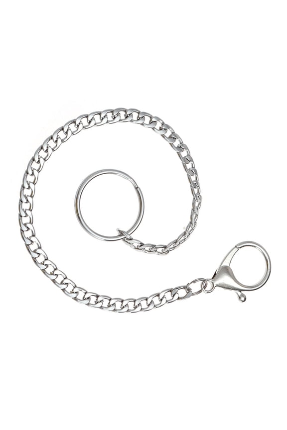 Heavy Duty Key Chain Stainless Steel Key Holder Flat Long Connect Design 1Set