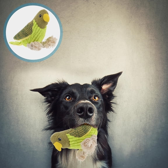 LULULION Squeaky Interactive Dog Toys Plush Bird Shape 1 PCS for Daily Use