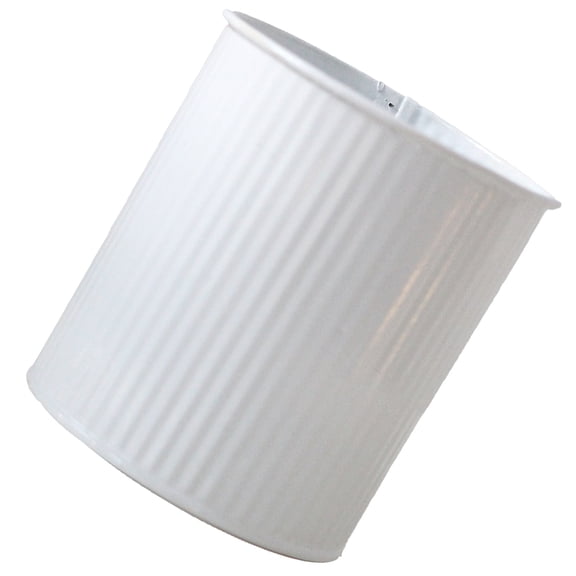 LULULION Indoor Outdoor White Metal Flowerpot with Unique Design for Garden Planter and Storage