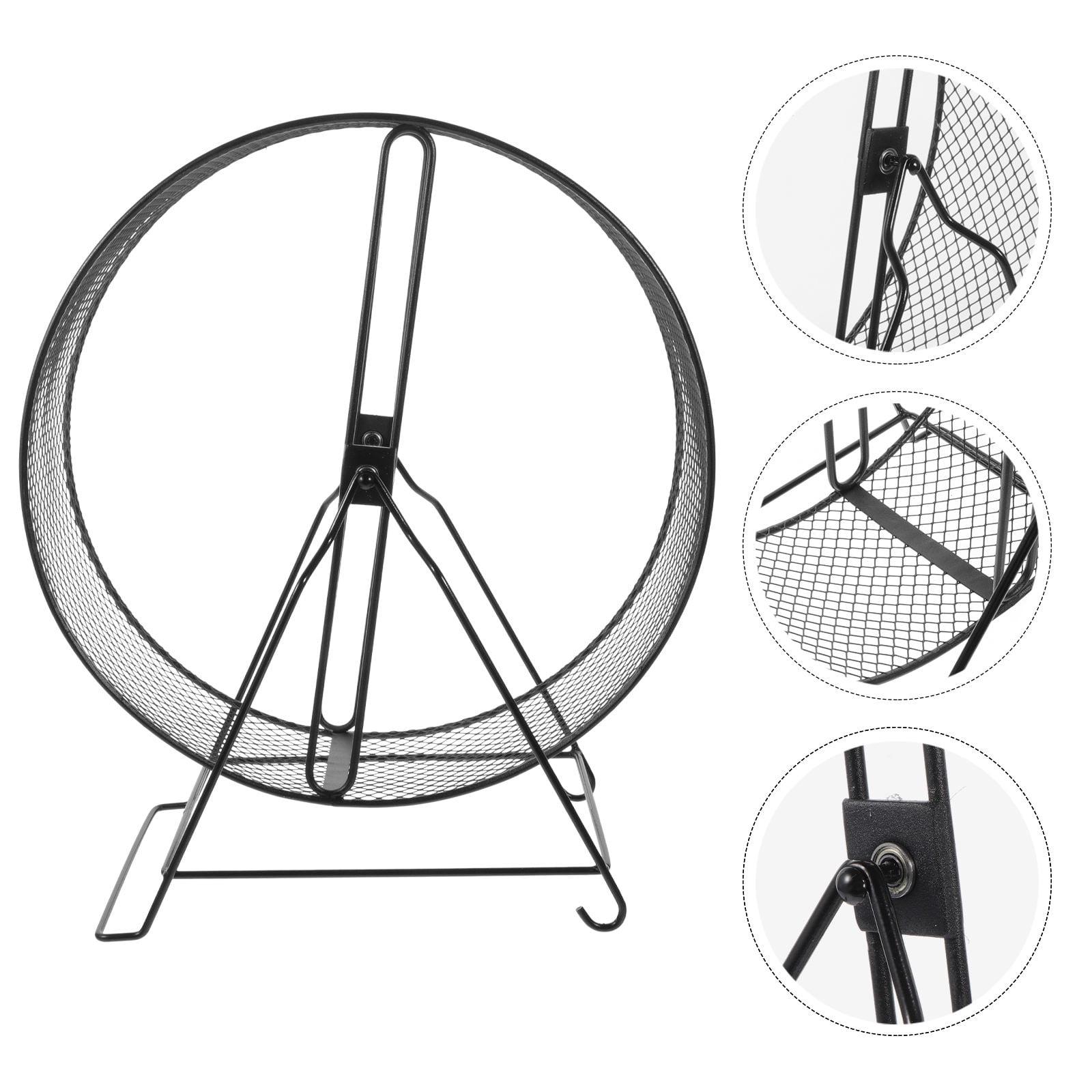 LULULION Quiet Hamster Exercise Wheel with Sturdy Iron Frame for Small Pets and Night Use
