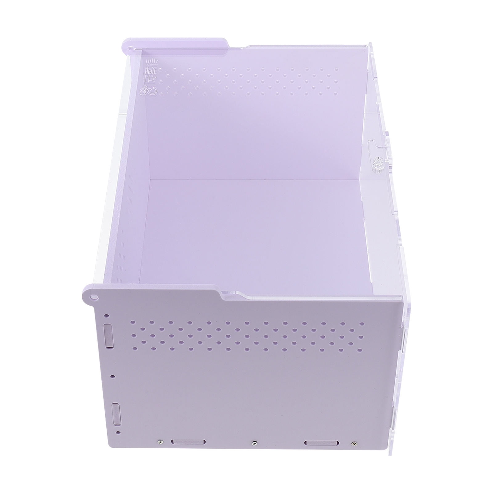 LULULION Plastic Reptile Carrier Crawler Breeding Box Acrylic White 1Pcs
