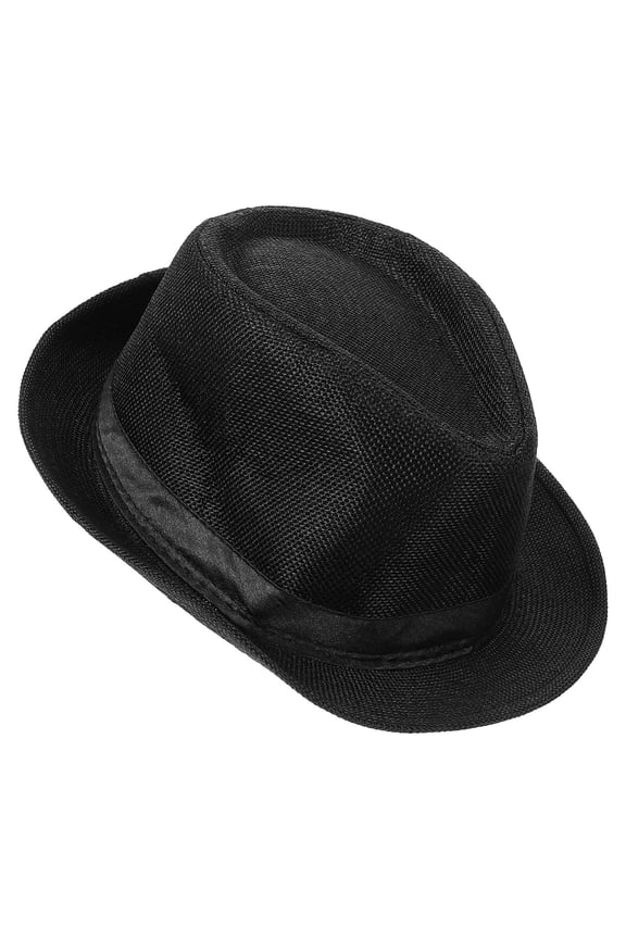 Elegant Black Fedora Hat Lightweight for and Formal Headwear