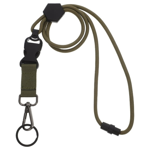 LULULION Green Lanyard for Id Badge with Quick Release and Safety Breakaway Feature
