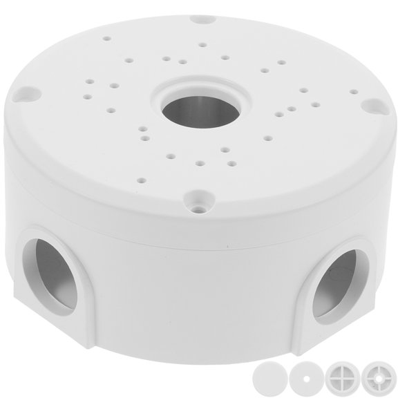 LULULION White Weatherproof Outdoor Junction Box for Secure Electrical Cord Connections