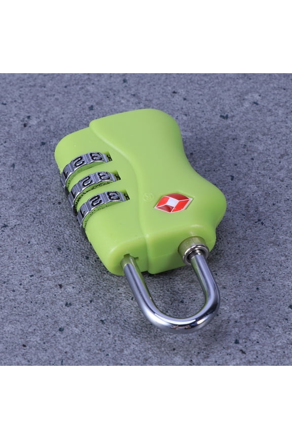 1Set Combination Lock Steel Rope Green for Travel Use with Luggage Security Feature