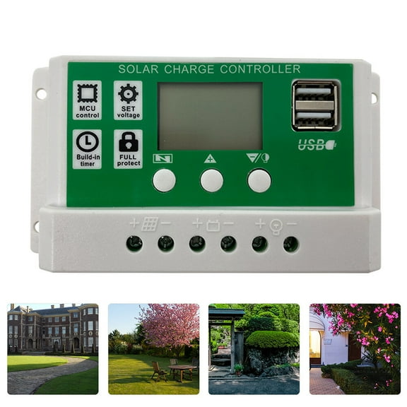 LULULION Solar Charge Controller Lcd Screen Plastic 1Pack