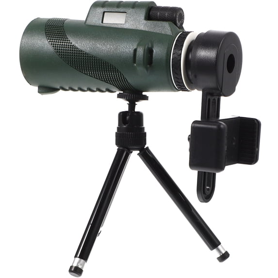 LULULION Compact Outdoor Monocular Telescope with Wide Angle Lens and Smartphone Location Adapter