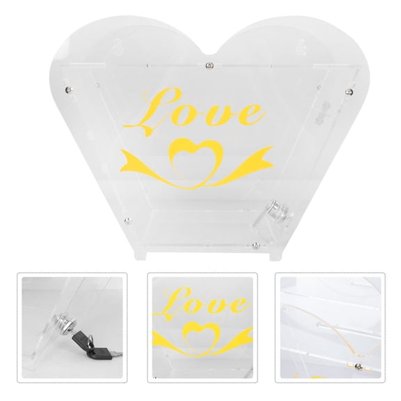 LULULION Transparent Multi-Function Donation and Suggestion Box for Desktop with Practical and Sturdy Build