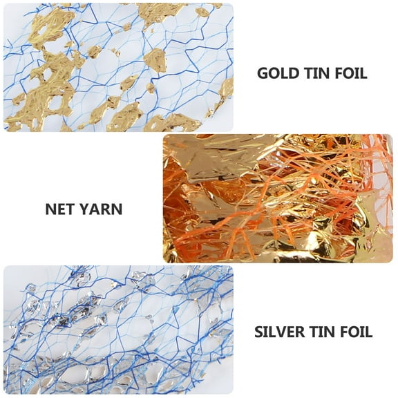 LULULION Nail Tech Supplies Nail Art Decor Gold Flakes Fashion Design for Women and Girls 1 Box