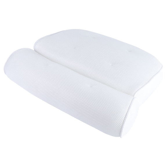 LULULION Washable Bath Pillow 3D Mesh White 1Pack