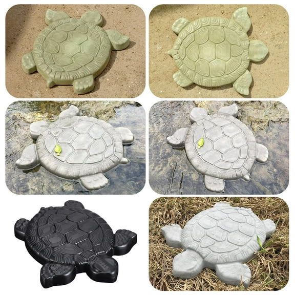 LULULION Walking Stone Mold Black ABS Paving Tool Garden 1Pcs