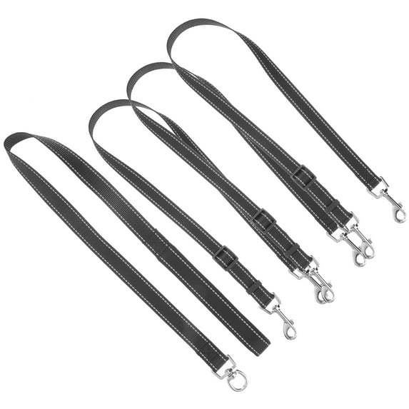 LULULION Three Way Pet Leash with Reflective Design and Padded Handle for Comfortable Dog Walking