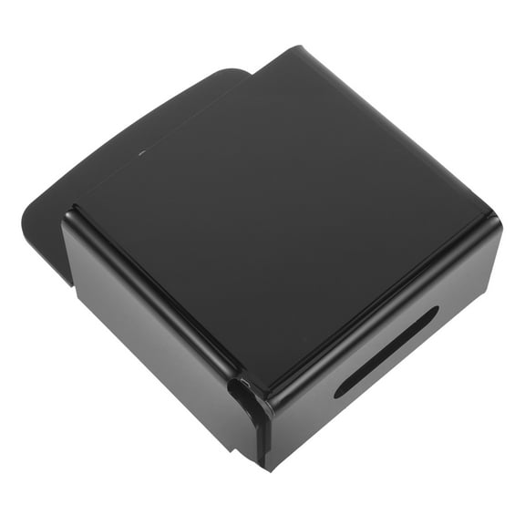 LULULION Wall Mounted Phone Holder Black Acrylic Space Saving Control Holder for Office 1Pcs