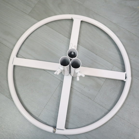 LULULION White Flower Pole Display Stand for Large Floral Arrangements and Plant Display