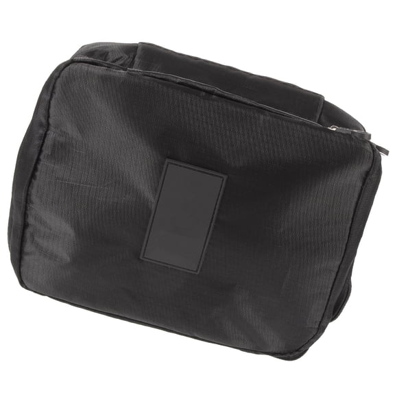 LULULION Portable Black Toiletry Bag Easy Carry Makeup Tool Storage Holder for Travel