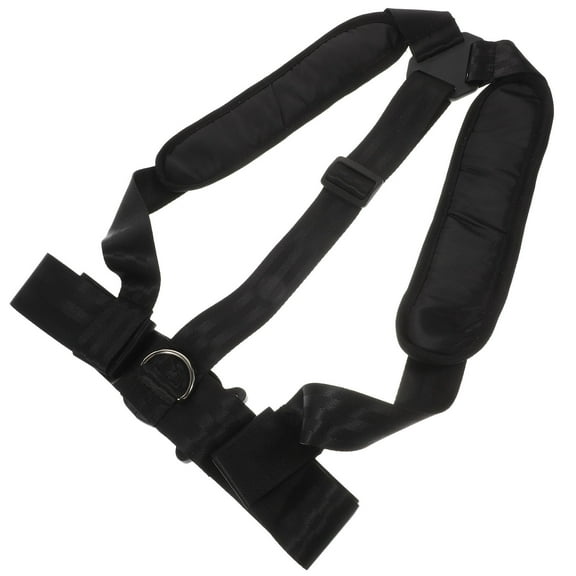 LULULION Professional Black Pull Belt for Sports Training and Weight-Bearing Exercises