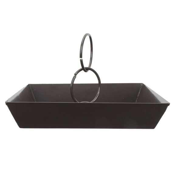 LULULION Decorative Rain Chain Basin for Roof Balcony Black Plastic Rain Storage Basin