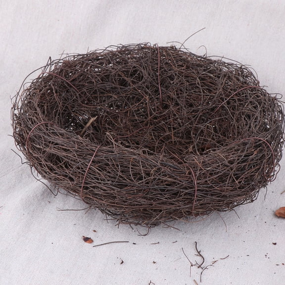 LULULION Rattan Warm Bird Nest for Small Parrots and Canary Safe Natural Environment 20cm