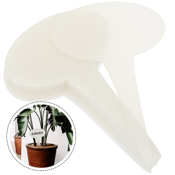 LULULION Garden Labels Acrylic Transparent Portable for Plant Use 15Pcs