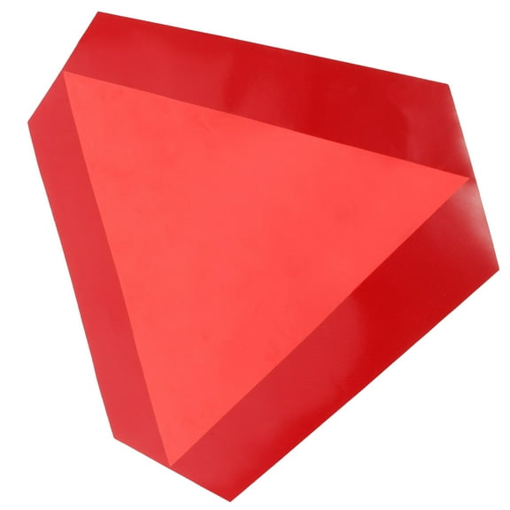 LULULION Reflective Safety Warning Sign Triangle Red 1Pack