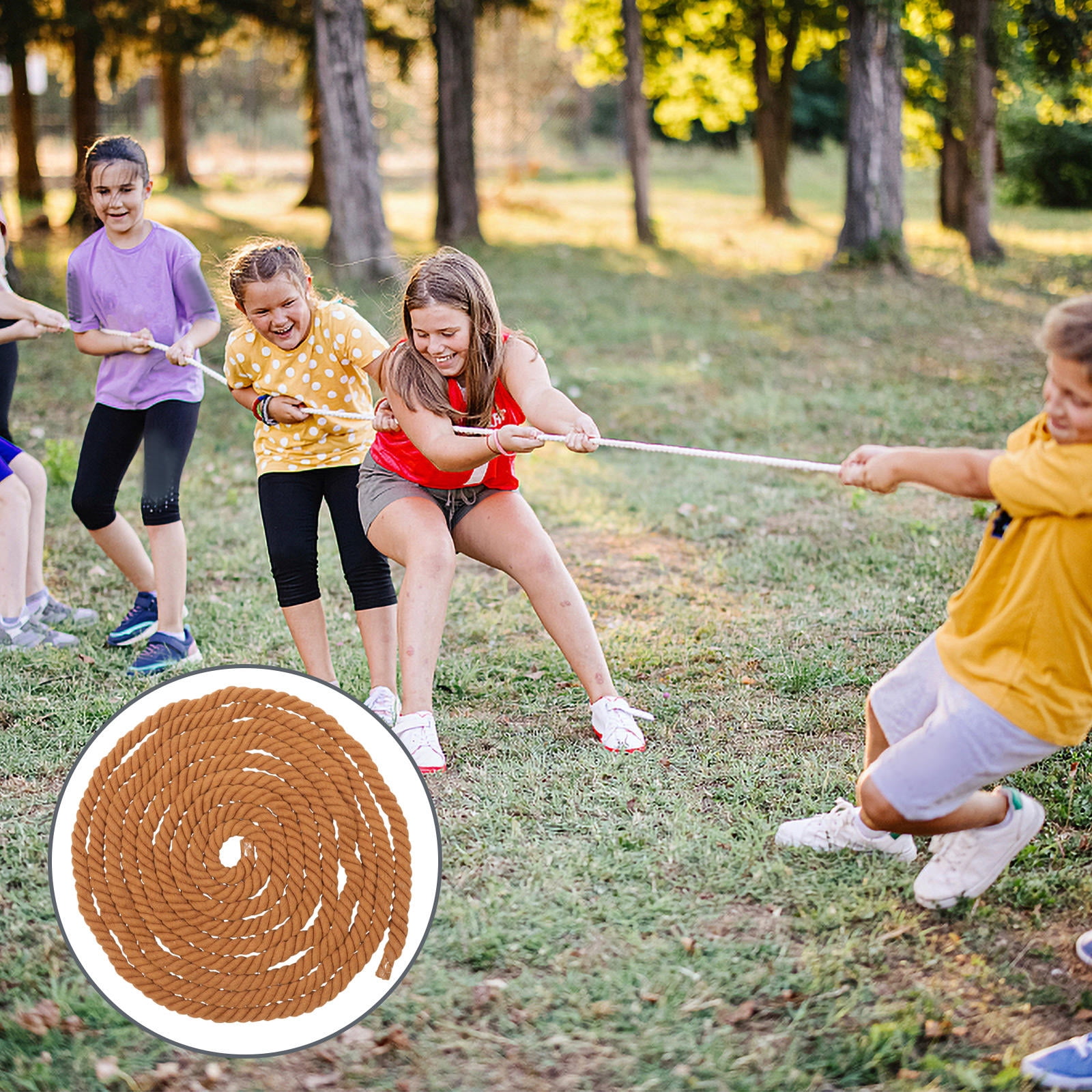 Catching Game Using Rope LULULION Pulling Rope Fun Game Light Brown Cotton 1Set Design School ...