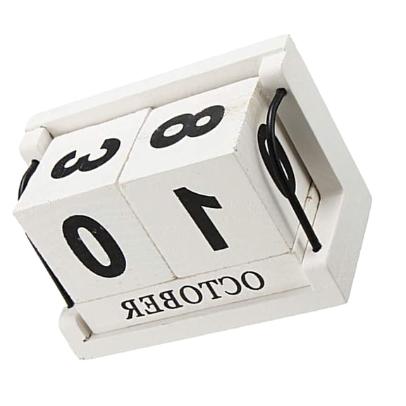 LULULION Practical Wooden Perpetual Calendar - Stylish Home Decor, Yearly Use