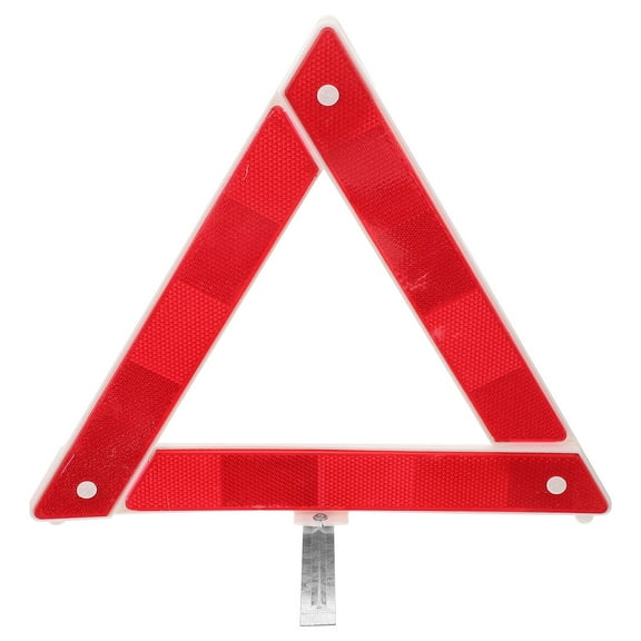 LULULION Foldable Red Reflective Roadside Emergency Triangle Safety Sign for Vehicles