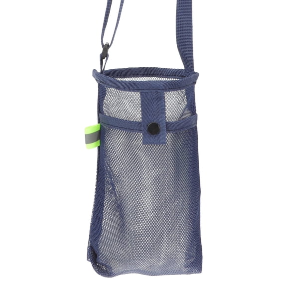 LULULION Protective Nylon Water Bottle Bag Dark Blue Lightweight and Durable