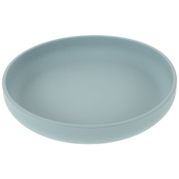LULULION Senior Dining Plate Sky Blue Silicone Spill Proof Suction Base 1Pcs