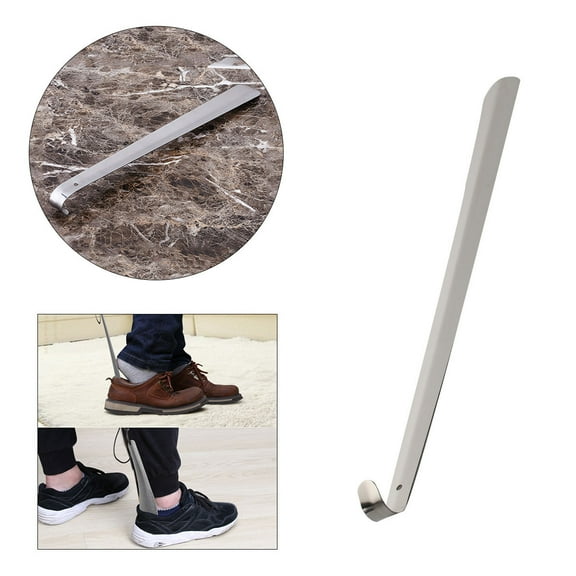 LULULION Large Metal Shoe Horn with for Seniors 1Pack