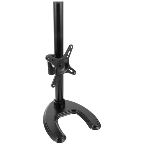 LULULION Contemporary Black TV Stand Base Display Bracket for Adjustable Viewing Angles