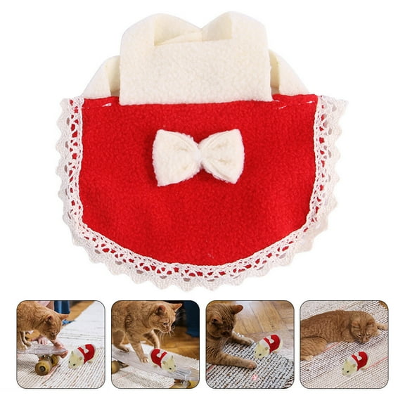 LULULION 1Pack Clothes for Pets Red Breathable Fabric Costumes for Small Animals
