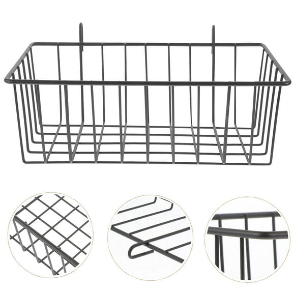 LULULION Black Wire Hanging Bunny Feeder Rack for Pet Cage with Large Capacity and Wear Resistant Design