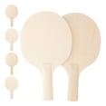 thumbnail image 1 of LULULION 6Pcs Blank Wooden Table Tennis Paddle Kit Unfinished Grip for Crafting, 1 of 7