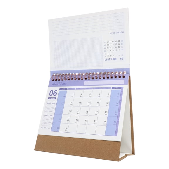LULULION Multipurpose Academic Desk Calendar with Coil Binding for Meetings and Appointments