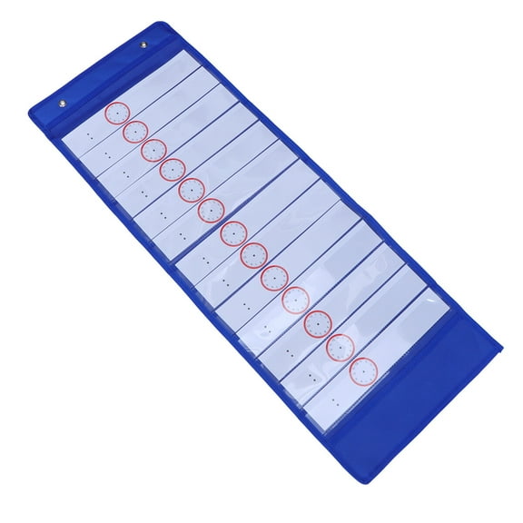 LULULION Daily Schedule Classroom 1Pcs Blue Transparent Grids Design Student Schedule Board