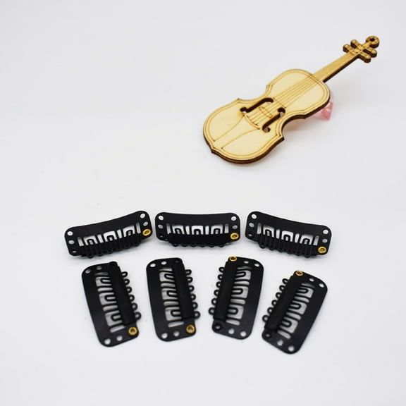 LULULION 100Pcs/Lot Cap Fastening Hair Clips for Women Black Metal Tools