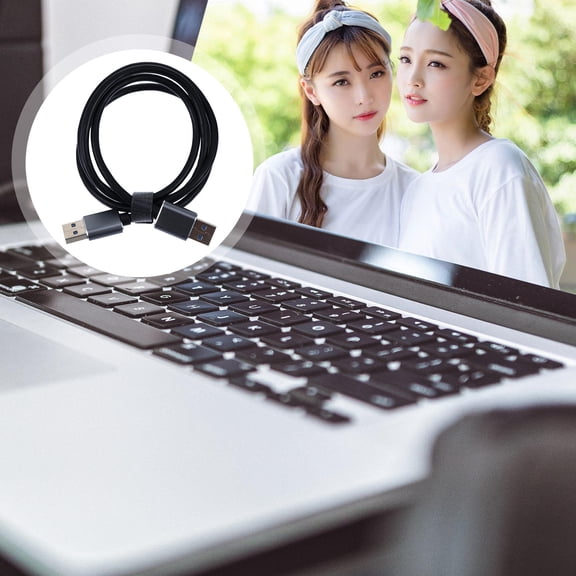 LULULION USB Cord Extension Double Sided USB Cord Assorted Color for DVD Players 1Pcs