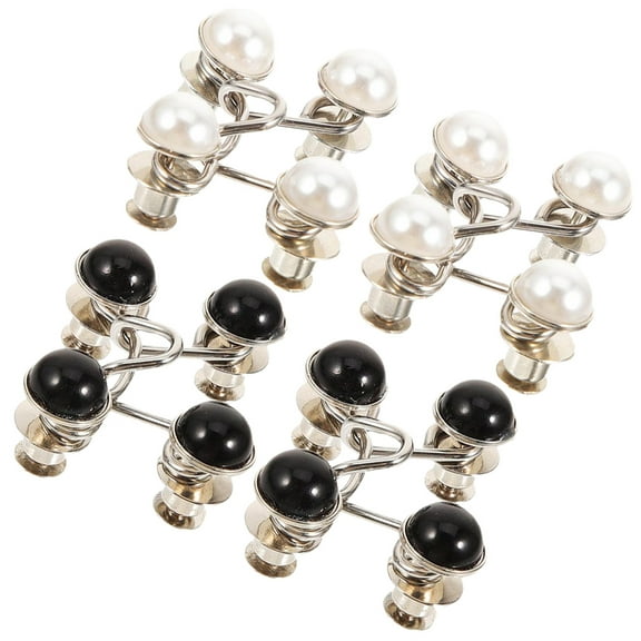 LULULION 4Pcs Adjustable Waist Buckle Buttons for Pants Durable Nail Free Clips in Assorted Colors