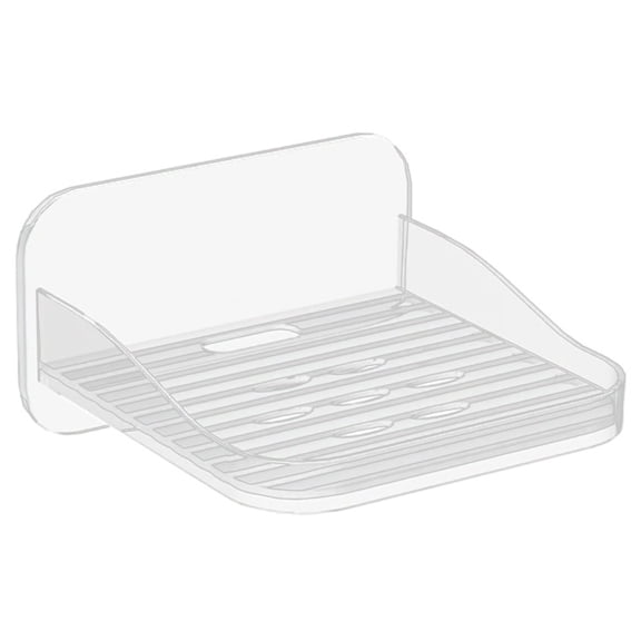 LULULION Transparent Wall Mount Shelf for Security Camera with No Punch Adhesive Installation